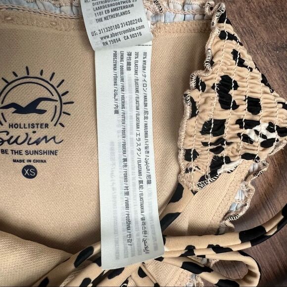 Hollister cheetah print textured bikini bottom size extra small XS - Picture 5 of 7